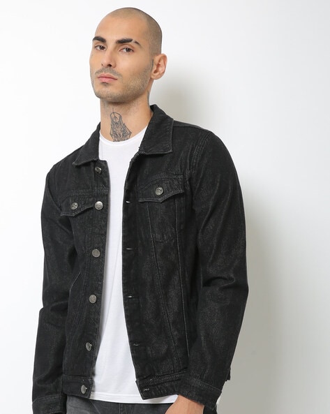 Buy Coach Tom Wesselmann Denim Jacket | White Color Men | AJIO LUXE