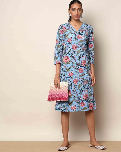 Buy Blue Dresses \u0026 Gowns for Women by Indie Picks Online | Ajio.com