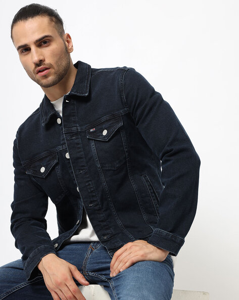 Buy Navy Blue Jackets & Coats for Men by REPLAY Online | Ajio.com