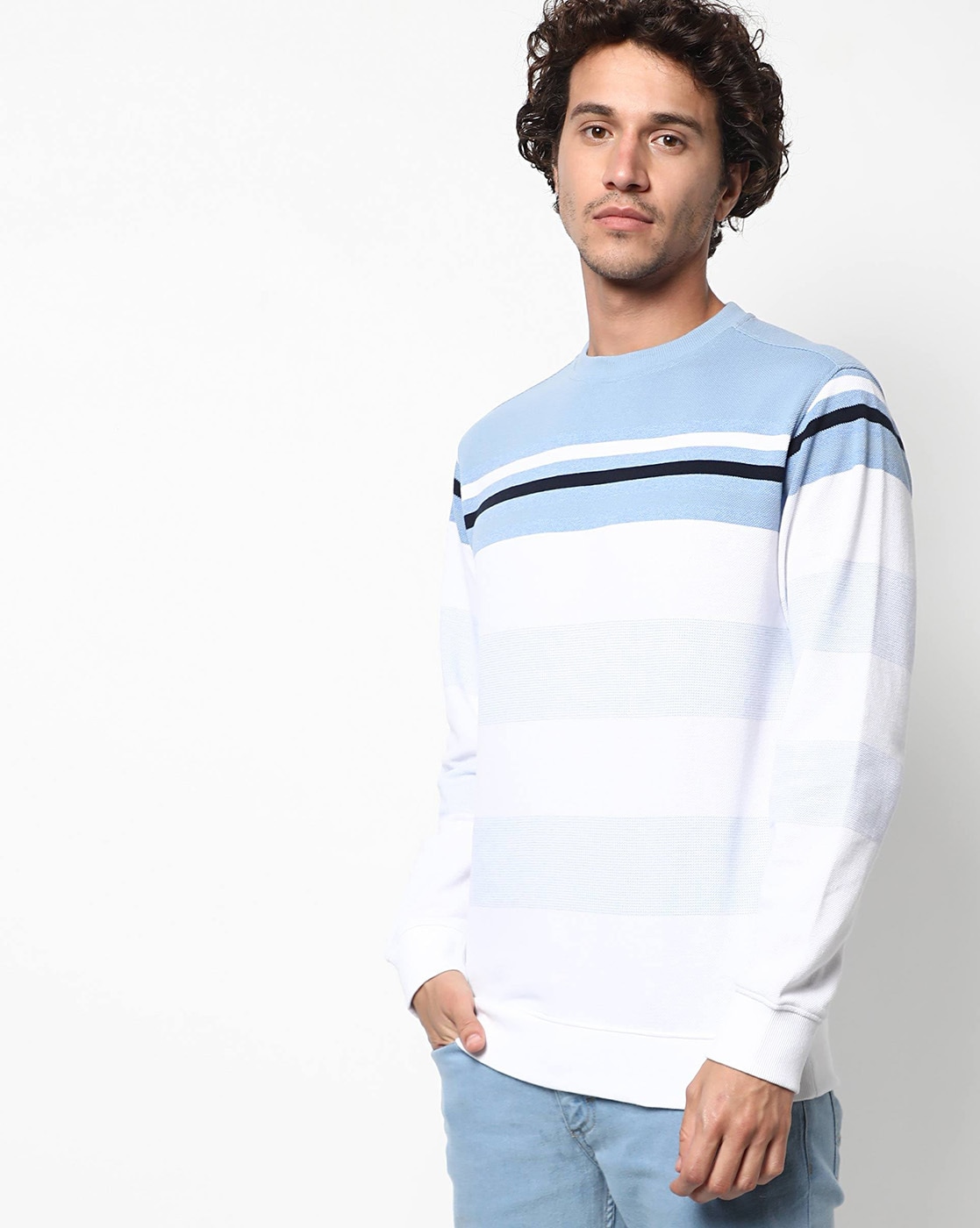 Buy Blue Sweatshirt & Hoodies for Men by NETPLAY Online