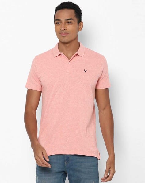 Peach Tshirts for Men by ALLEN SOLLY 