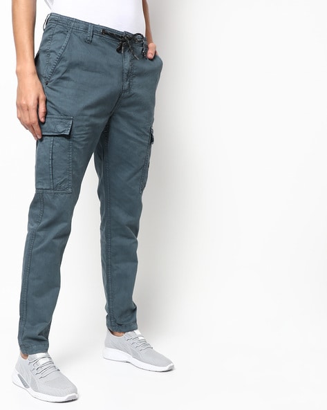 Denim Cargo Joggers