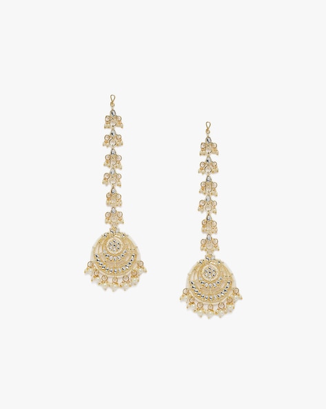 JAV gold alloy dangle and drop earrings for women- JAV16 : Amazon.in:  Fashion