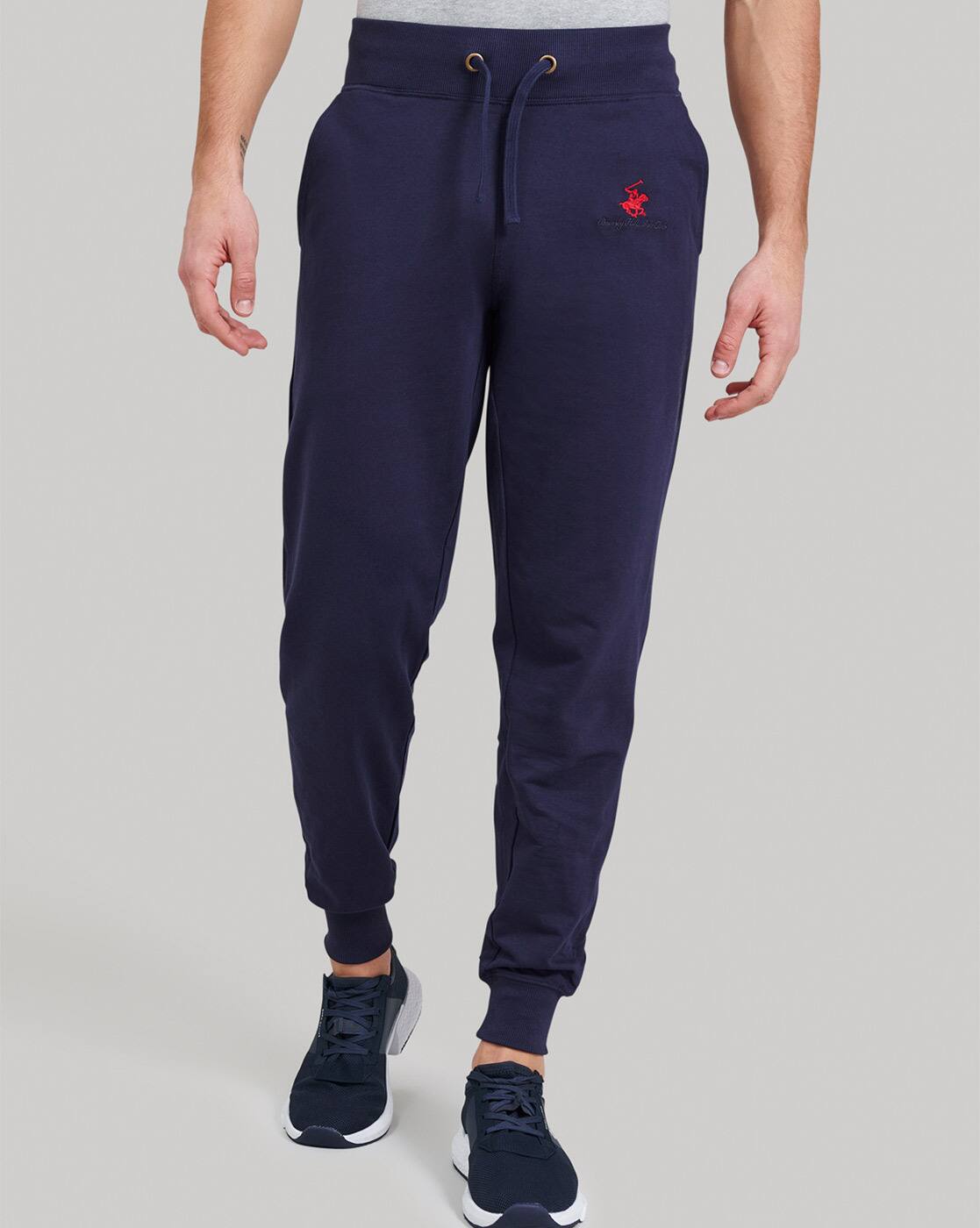 Buy Navy Blue Track Pants for Men by 