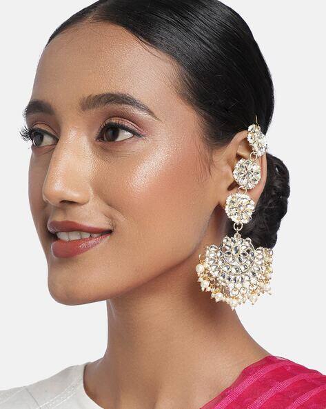 Buy Gold-Toned Earrings for Women by 