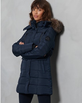 superdry longline glacier parka coat