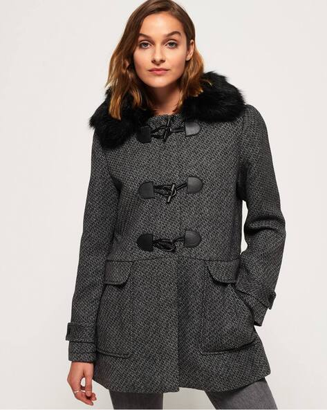 Buy Grey Melange Jackets Coats for Women by SUPERDRY Online Ajio