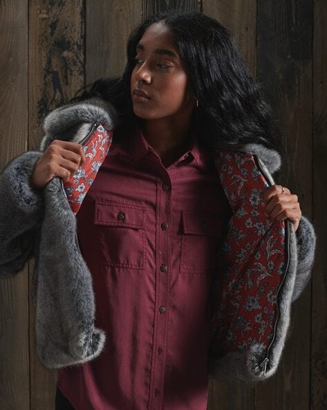 Discover 176+ fur jacket women best