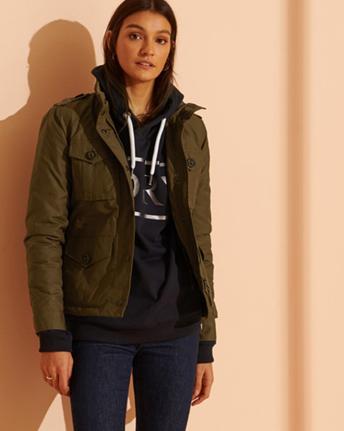 superdry wax jacket womens