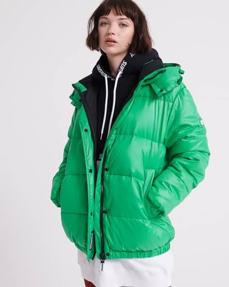 Astrid Puffer City Hooded Jacket with Slip Pockets