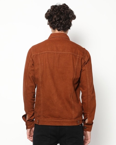 light brown denim jacket mens