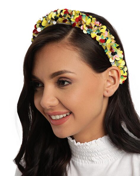 Buy Yellow & Multi Hair Accessories for Girls by Anekaant Online 