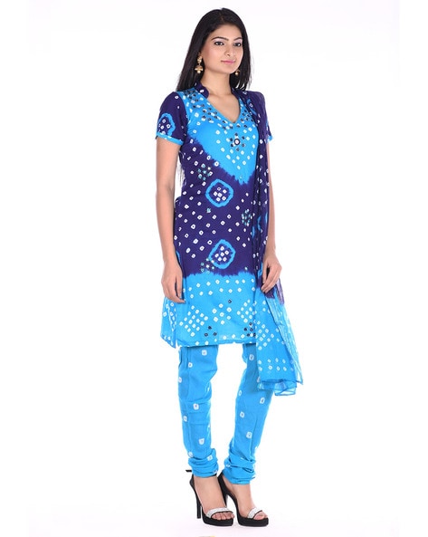 Buy Soul Essence Womens Cotton Mirror Work Dress Material (vch10147, Blue,  Unstiched) at Amazon.in
