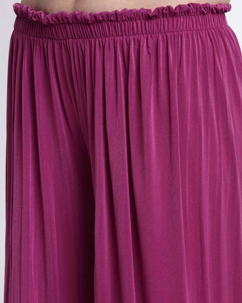 Buy Purple Trousers & Pants for Women by NEUDIS Online