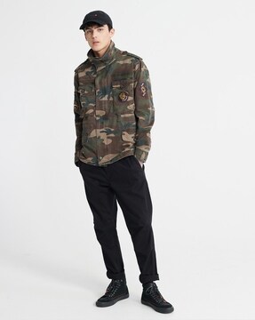 superdry rookie mix textured jacket