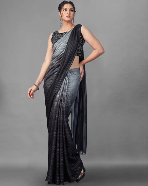 Buy Black Sarees for Women by Choiceit Online | Ajio.com