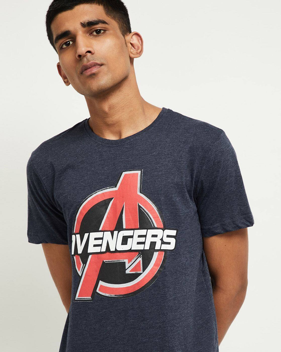 Buy Navy Blue Tshirts for Men by MAX 