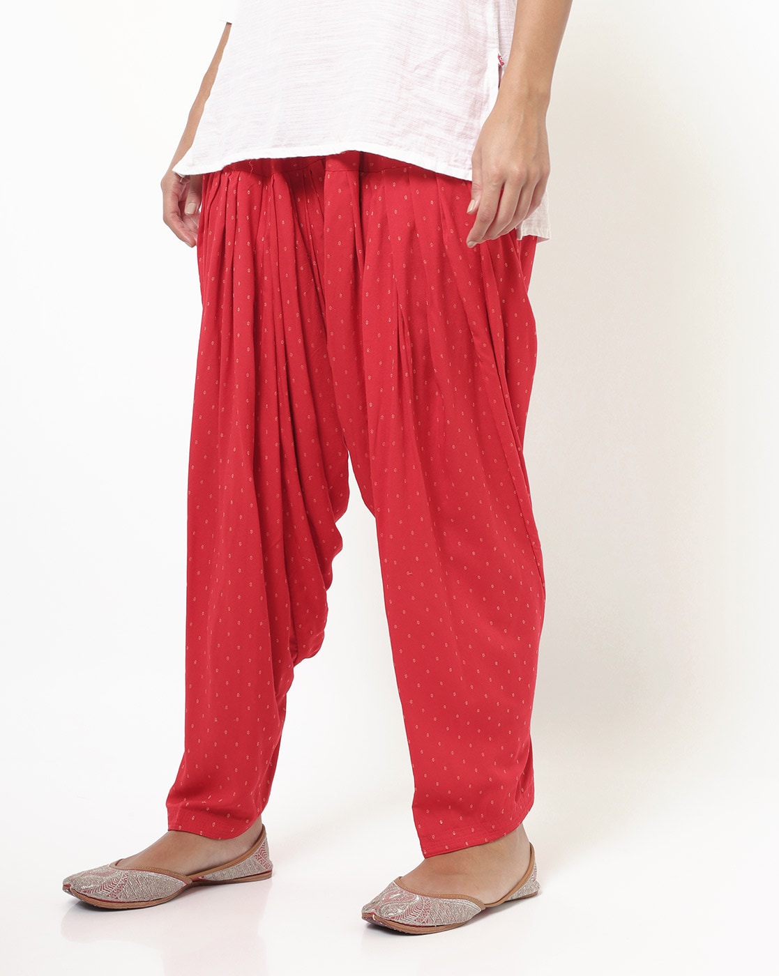 Classic Red Patiala Pants – Thevasa