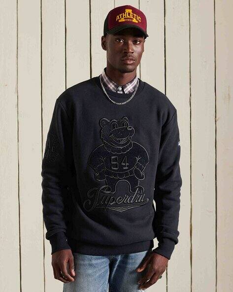 Collegiate Embroidered Regular Fit Sweatshirt