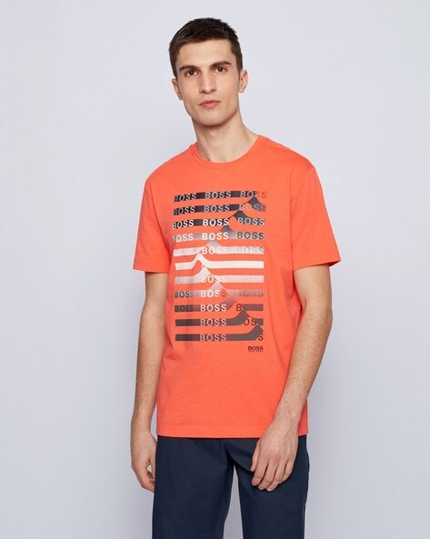 orange boss t shirt