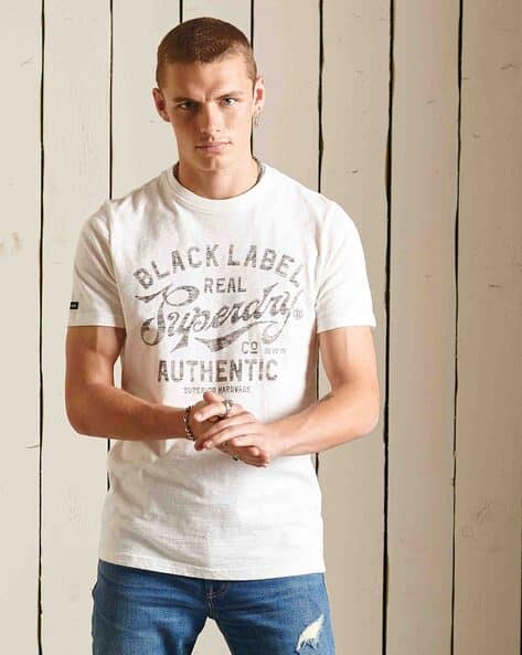 Buy White Tshirts for Men by SUPERDRY 