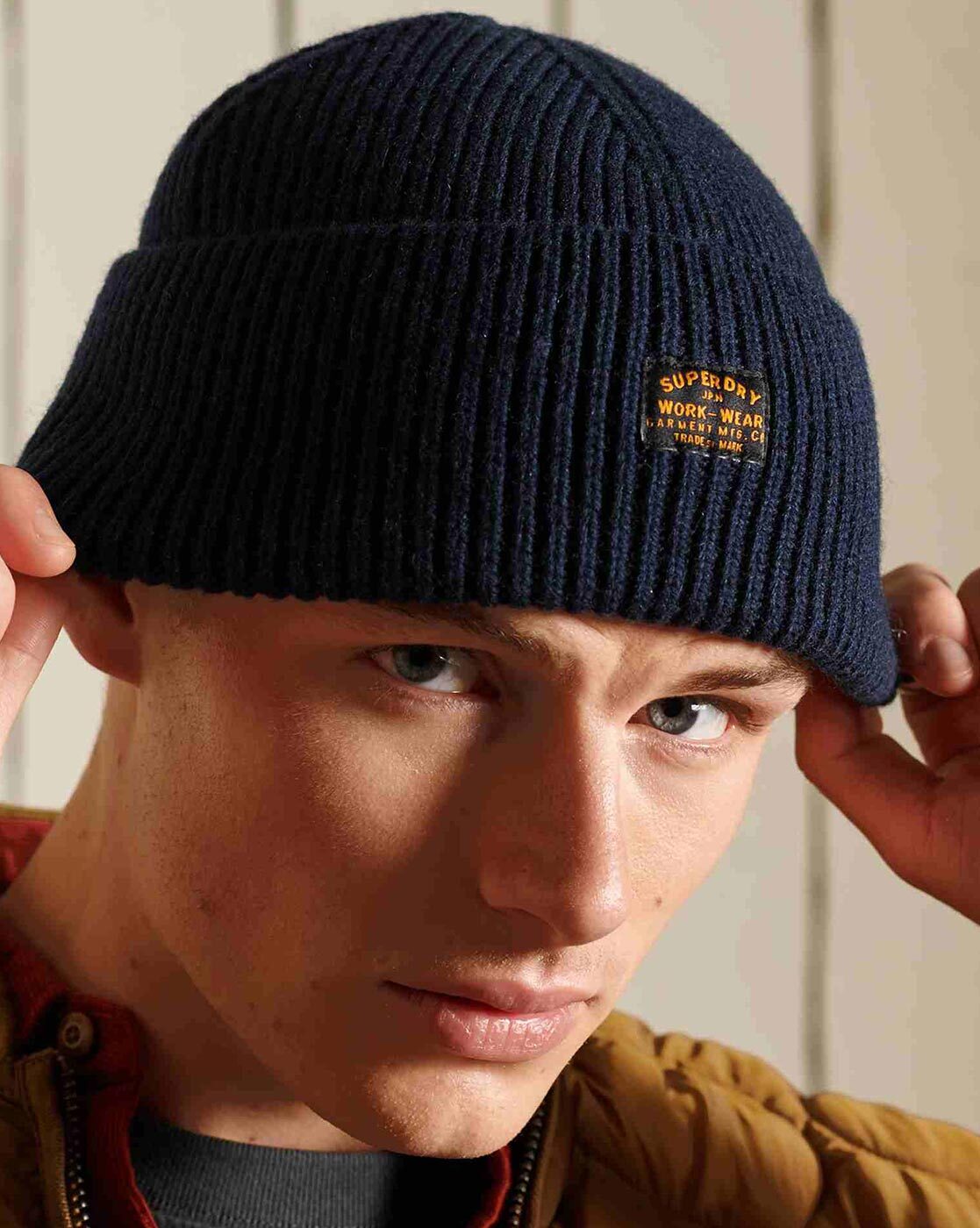 Superdry Mens Vintage Radar 2.0 Beanie (Navy)