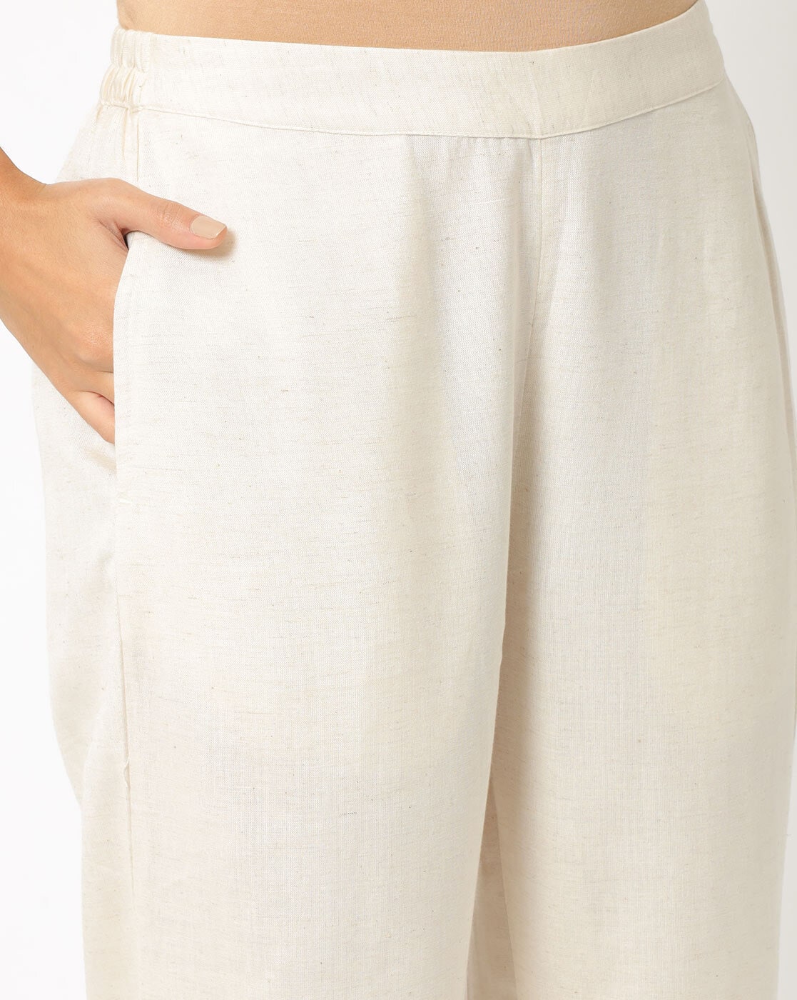 Buy Beige Pants for Women by Global Desi Online