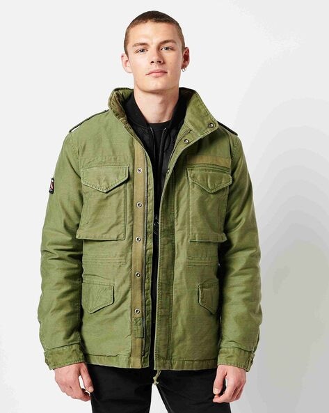 Buy Olive Green Jackets & Coats for Men by SUPERDRY Online 