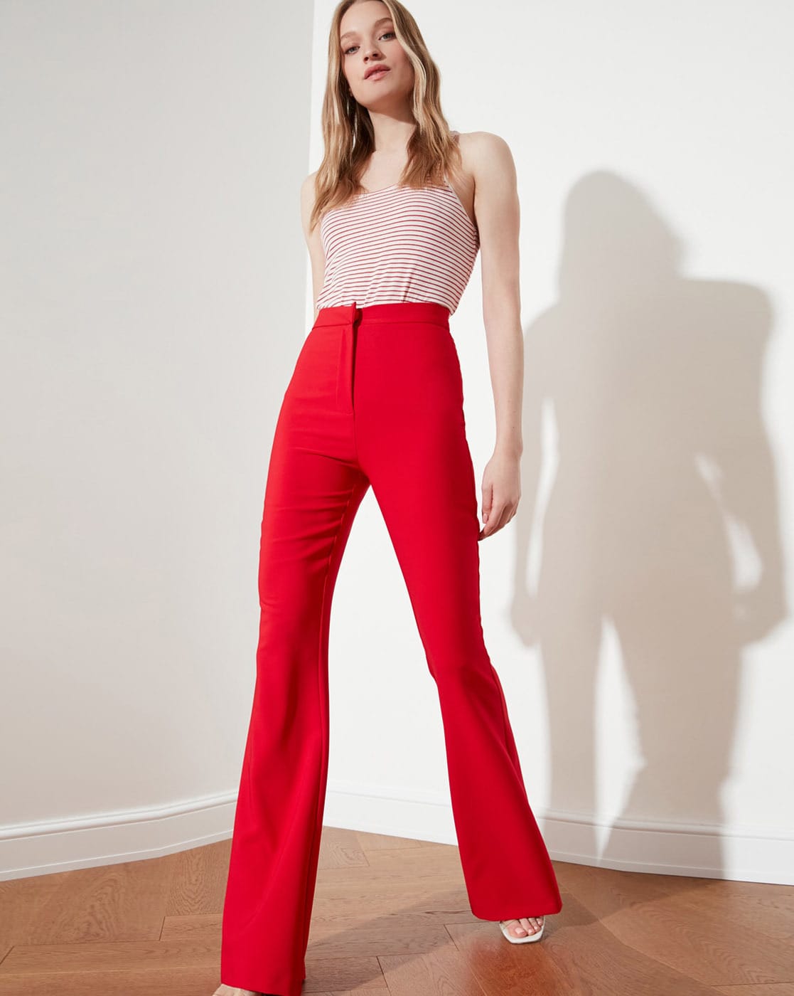 Highwaisted flared trousers | BSB Fashion