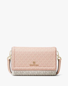 jet set small logo smartphone crossbody bolsa