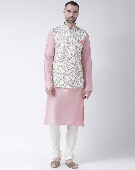 pink nehru jacket