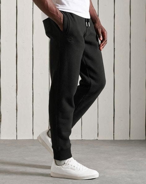 Slim Fit Joggers with Embroidered Logo