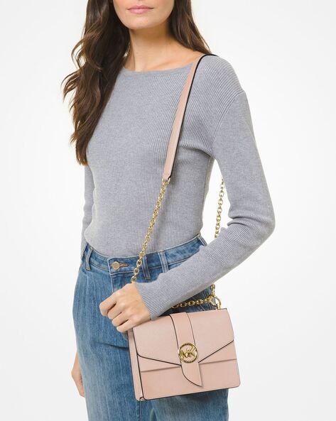 Michael Kors Veronica Extra-Small Saffiano Leather Crossbody Bag Denim –  LussoCitta