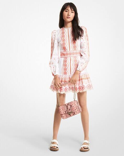 Floral Dresses Michael Kors Printed Ruffle Dress Buy White Dresses