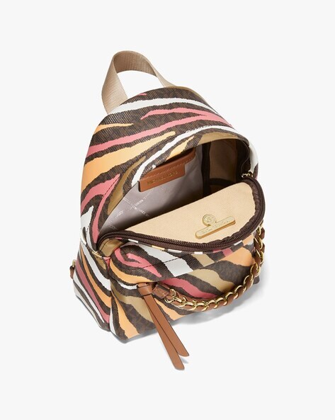 slater medium metallic zebra logo sling pack