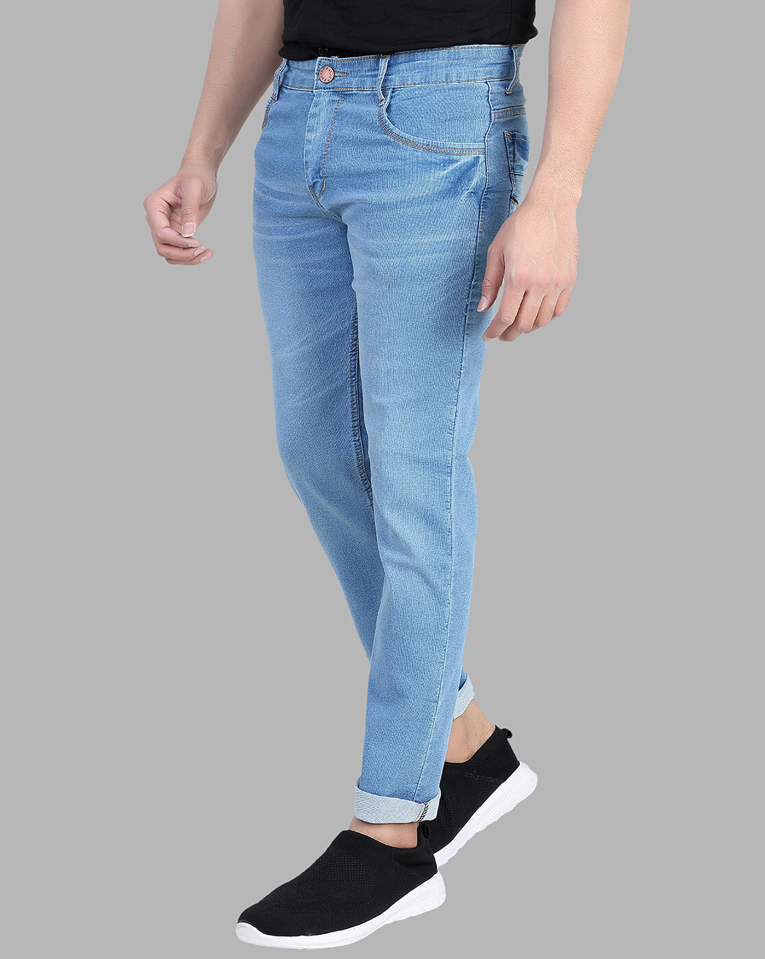 Buy Light Blue Jeans for Men by RAGZO Online