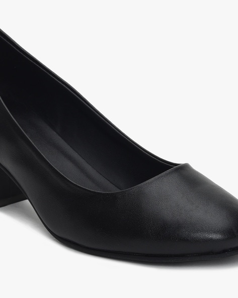 Buy Black Heeled Shoes for Women by Curiozz Online Ajio