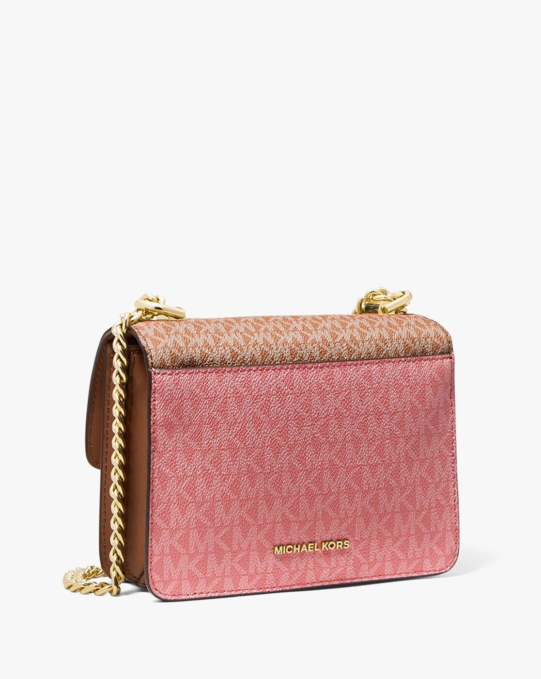 MICHAEL Michael Kors Large Jade Tri-colour Logo Crossbody Bag in Pink