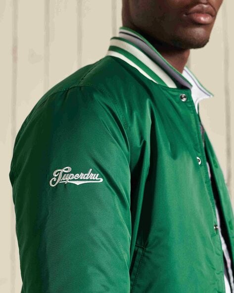 Worldwide Varsity Bomber Jacket - Green/combo