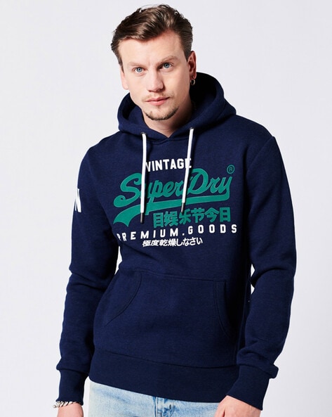 Cokes Onheil maandag Buy Blue Sweatshirt & Hoodies for Men by SUPERDRY Online | Ajio.com