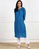 Embroidered Round-Neck Straight Kurta Embroidered Round-Neck Straight Kurta
