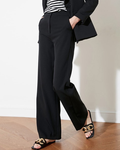 Buy Green Trousers & Pants for Women by TRENDYOL Online | Ajio.com