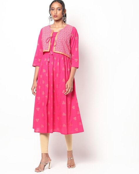 Buy Taupe Pink Kurta Jacket Set by Designer SONIYA.G Men Online at Ogaan.com