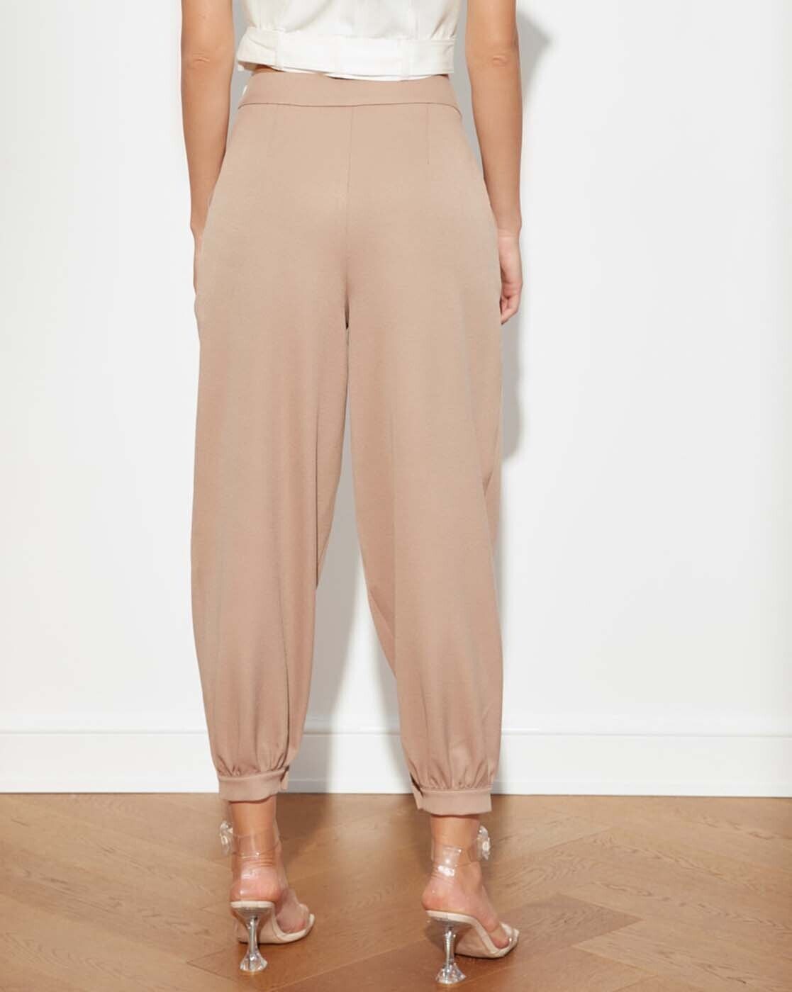 Buy Beige Trousers & Pants for Women by TRENDYOL Online