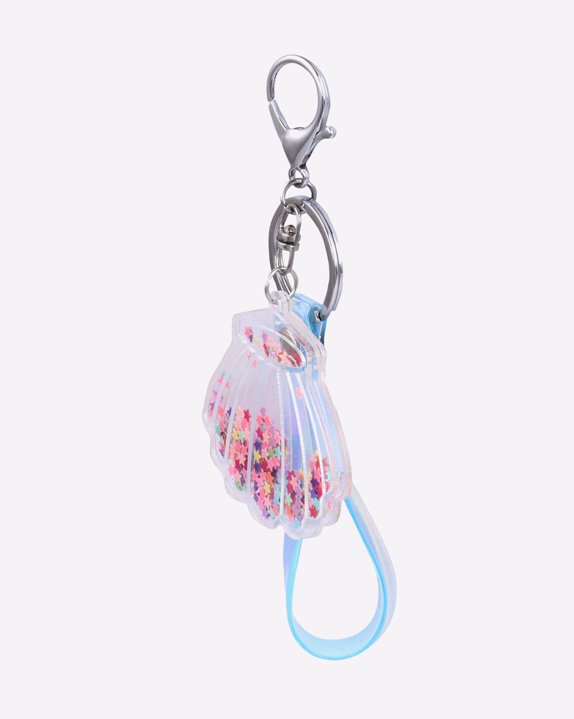 HAMSTER LONDON Shell Keychain with Hook For Girls (White, FS)