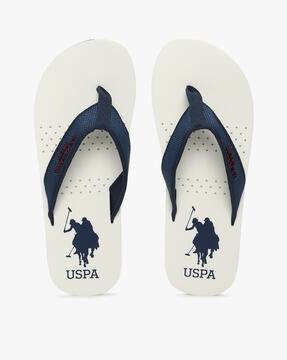 white polo flip flops