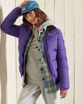 superdry purple coat