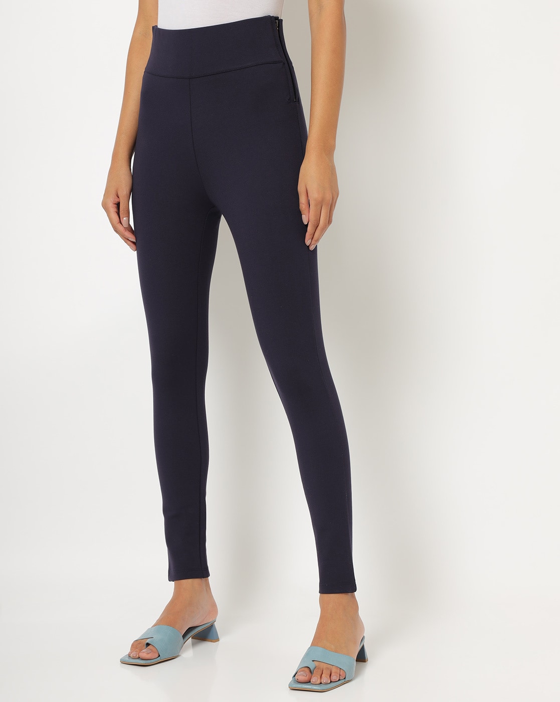 Ann Taylor The Side Zip Straight Pant In Twill In Pure Sapphire | ModeSens