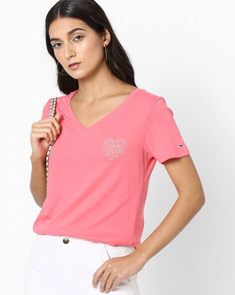 Buy Pink Tshirts for Women by TOMMY 