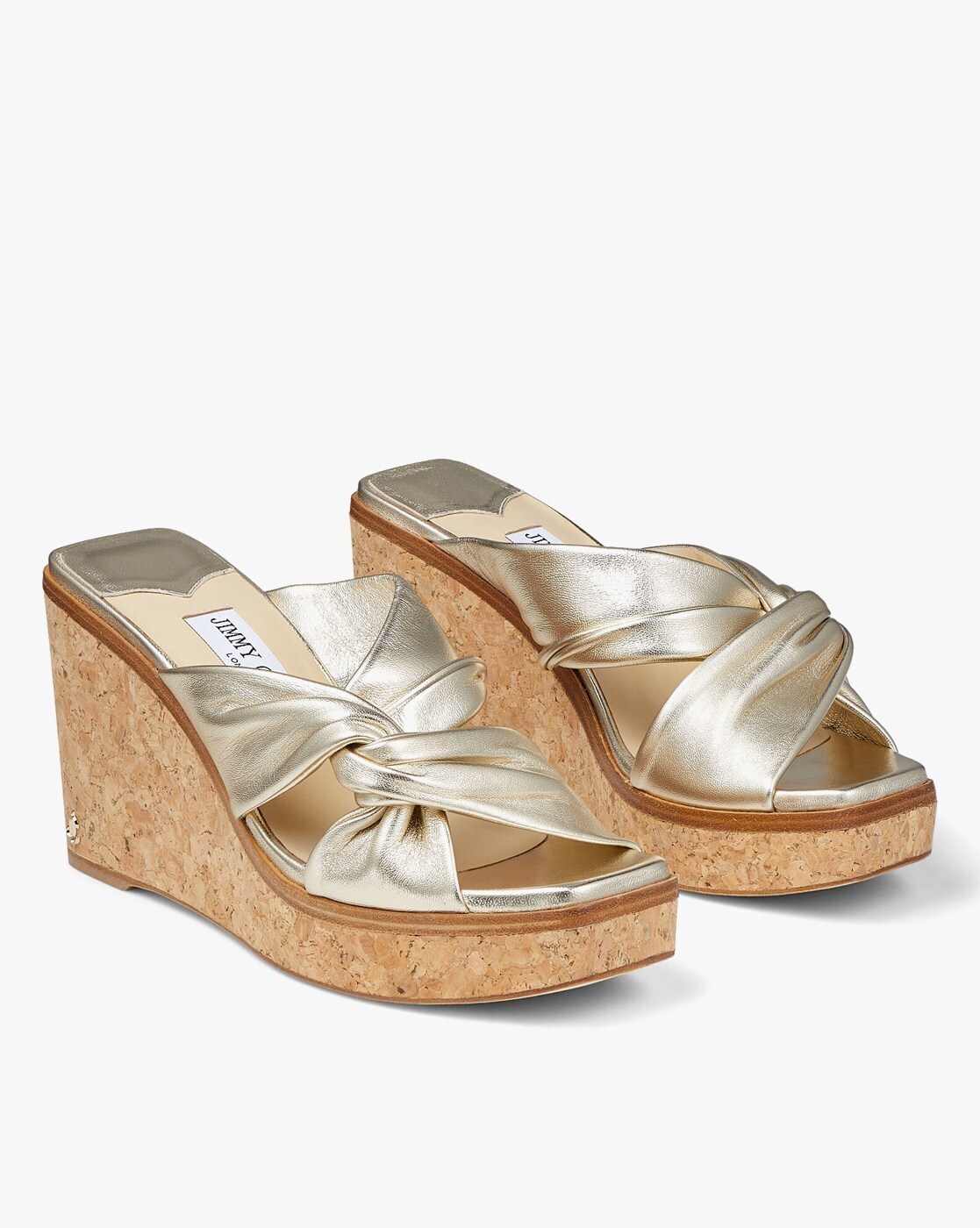 Metallic Leather Wedge Sandals: Genuine Plates, Peep Toe Heels, Ankle  Straps, Designer Luxury From Shoes_gd, $96.52 | DHgate.Com